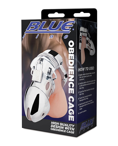 Blue Line Obedience Cage; Silver