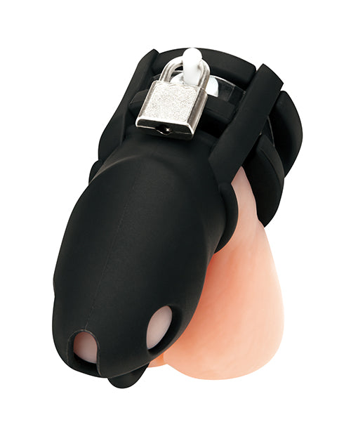 Blue Line 2-Inch Silicone Cock Cage w/Ball Divider; Small