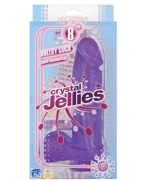 Crystal Jellies 8" Ballsy Cock
