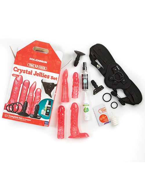 Vac-U-Lock Crystal Jellies Set; Pink