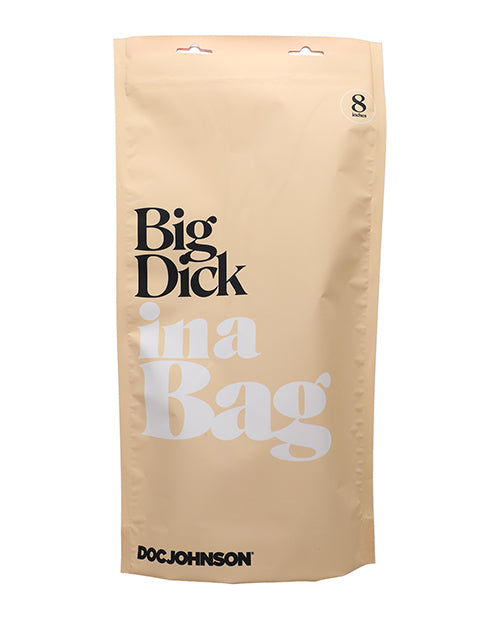 In A Bag 8" Big Dick; Clear