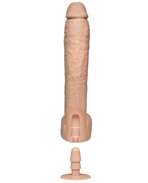 The Naturals 12" Cock W/ Balls; Flesh