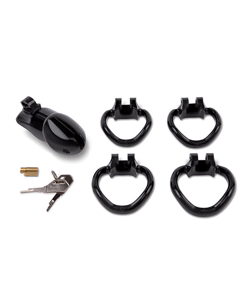 Lockmaster 4" Resin Cock Cage; Black