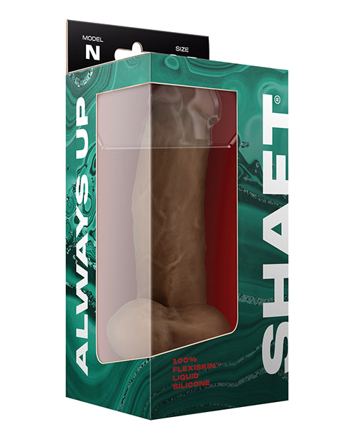 Shaft Model N Flexskin Liquid Silicone Dong W/ Balls; Oak