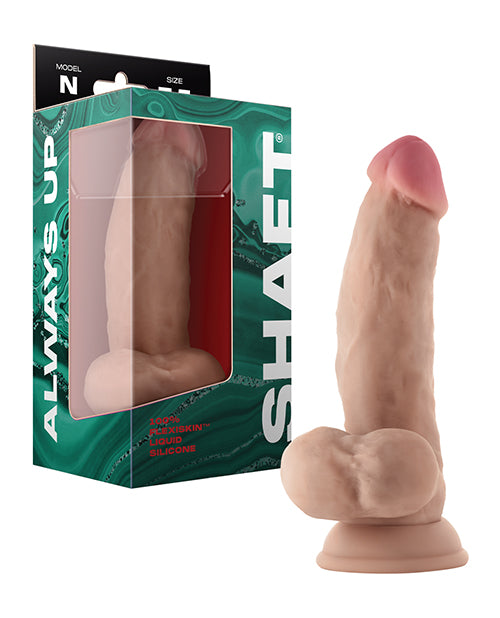 Shaft Model N Flexskin Liquid Silicone 7.5" Side Curve Dong W/ Balls