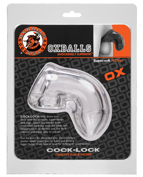 Oxballs Cock Lock Cock Cage; Clear