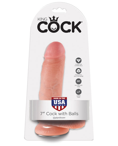 King Cock 7" Cock W/ Balls