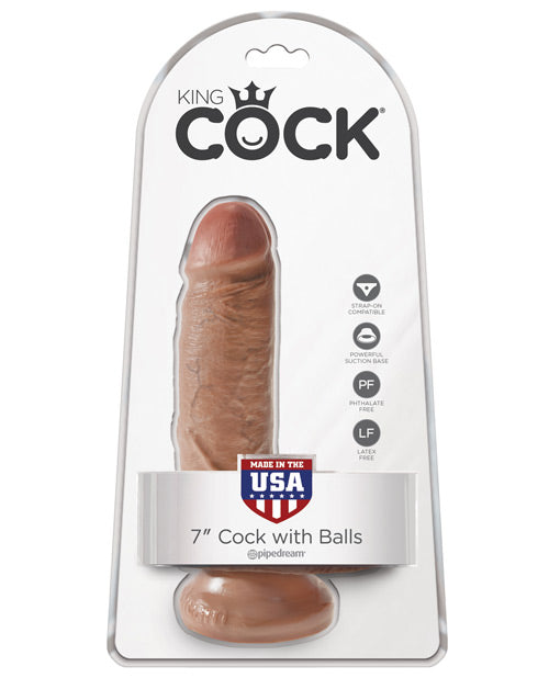 King Cock 7" Cock W/ Balls