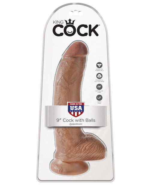 King Cock 9" Cock W/ Balls