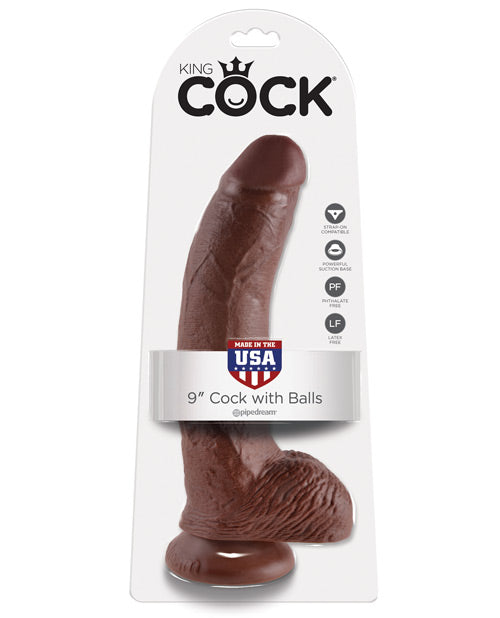 King Cock 9" Cock W/ Balls