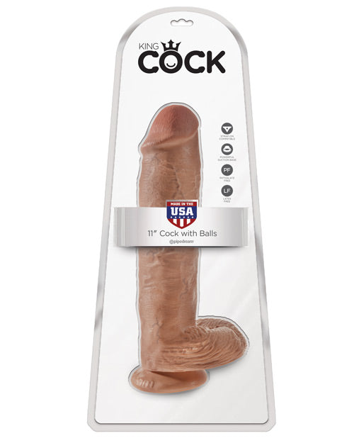 King Cock 11" Cock W/ Balls