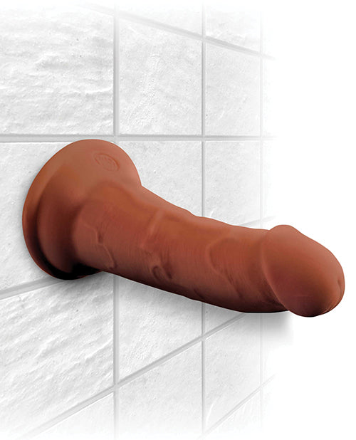 King Cock Plus 6" Triple Density Cock; Brown