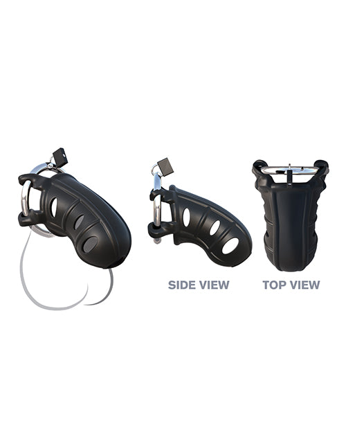 Fantasy C-Ringz Hardcore Silicone Cock Blocker; Black