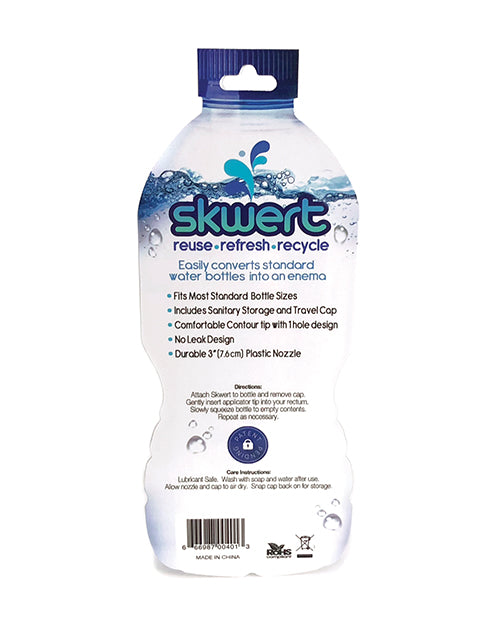 Skwert Water Bottle Enema; Blue