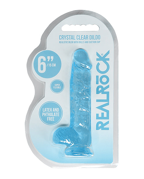 Shots Realrock Realistic Crystal Clear Dildo W/ Balls