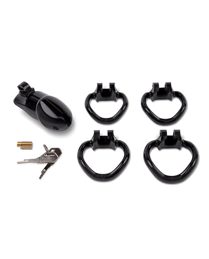 Lockmaster 4" Resin Cock Cage; Black