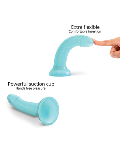 Love to Love Curved Suction Cup Dildolls Nightfall; Blue