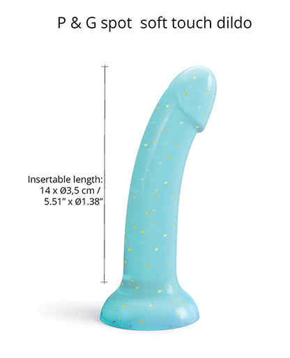 Love to Love Curved Suction Cup Dildolls Nightfall; Blue