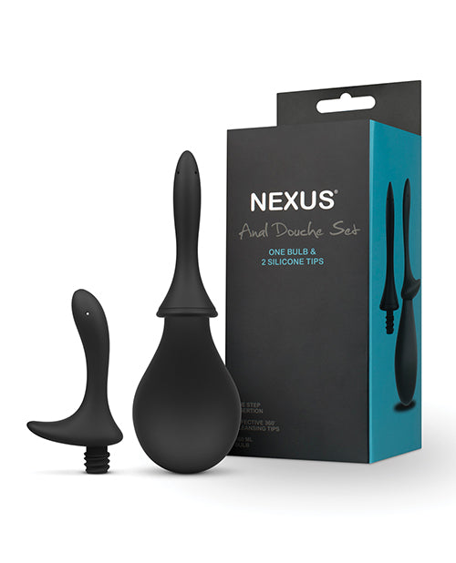 Nexus Anal Douche Set; Black