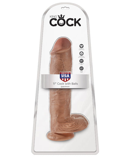 King Cock 11" Cock W/ Balls