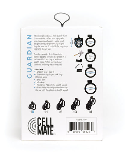 Sport Fucker Cellmate Guardian Chastity Cage; Black