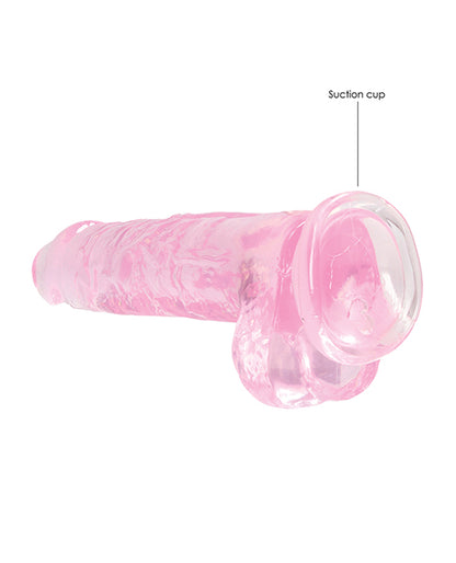 Shots Realrock Realistic Crystal Clear Dildo W/ Balls