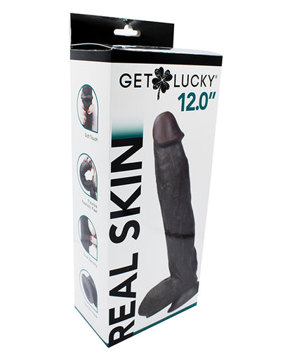 Get Lucky 12" Real Skin Series; Dark Brown